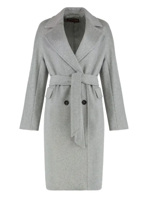 Max Mara double-breasted belted coat Grey 2526016092600