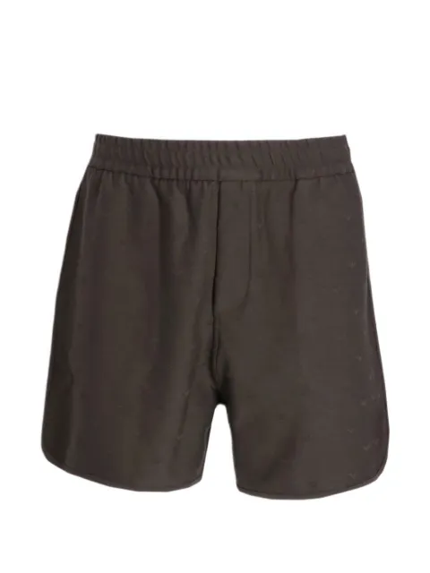 Emporio Armani monogram-pattern shorts Brown EM004865AF13700