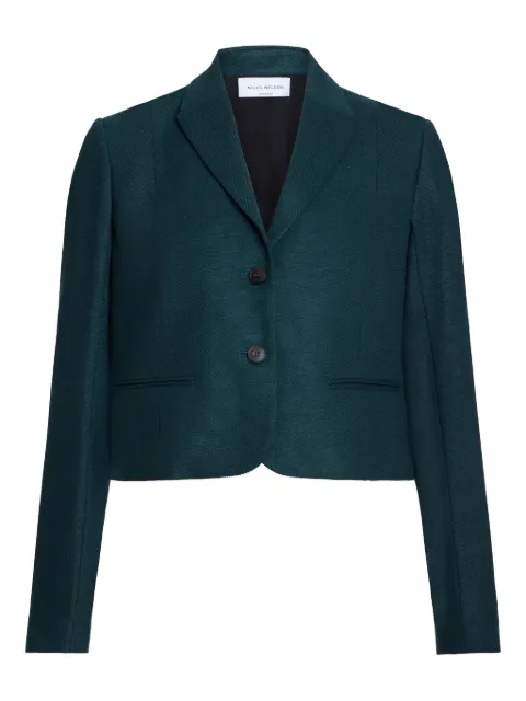 NELLS NELSON Collete single-breasted blazer Green JK2124COLLETE