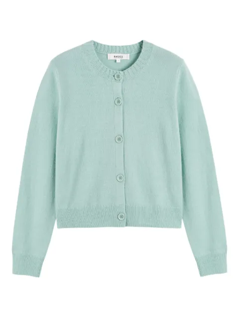 Chinti & Parker crew-neck cardigan Green KAW2451DUSTYMINT