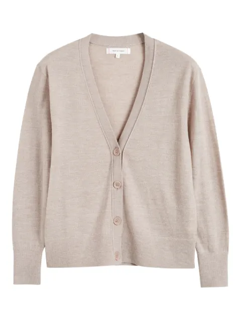 Chinti & Parker V-neck button cardigan Neutrals KAW2426Z
