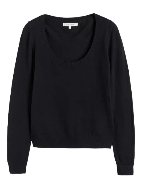 Chinti & Parker scoop-neck sweater Black KSS2552Z