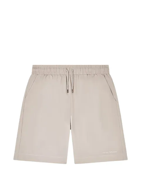 Emporio Armani drawstring linen shorts Neutrals EM000681AF20590