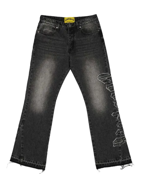 GODSPEED OG Logo flared jeans Grey OSTGGODGODS6K5LSTITCH
