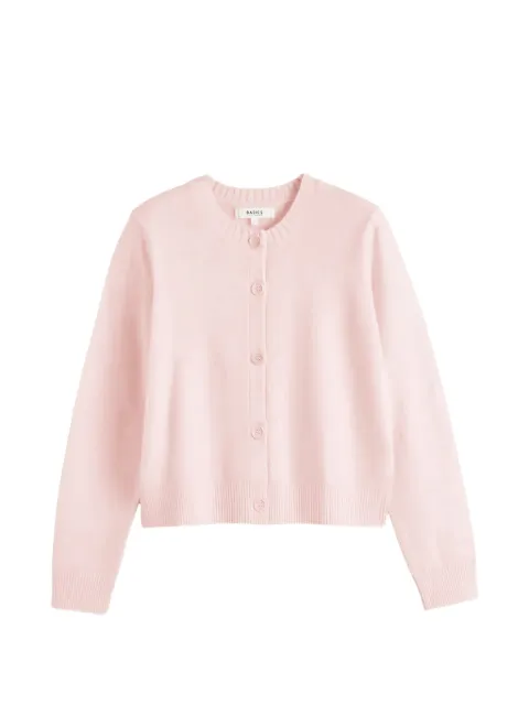 Chinti & Parker crew-neck cardigan Pink KAW2451MELANGEPINK