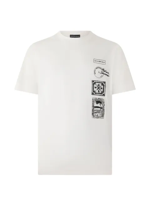 Emporio Armani graphic-print T-shirt White EM004994AF24470