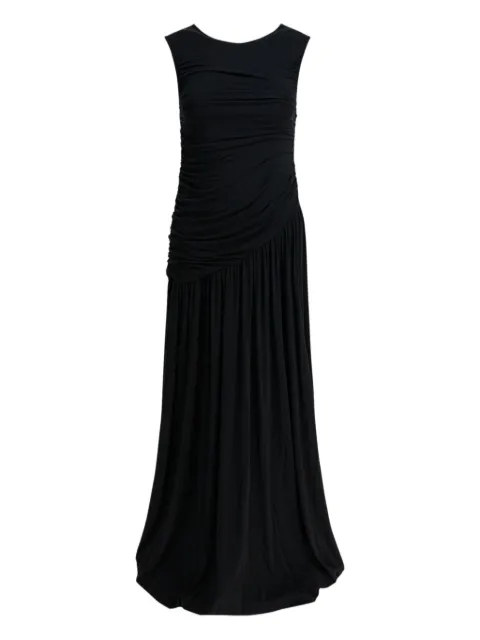 R2W ruched maxi dress Black RODREA10695NBLACK
