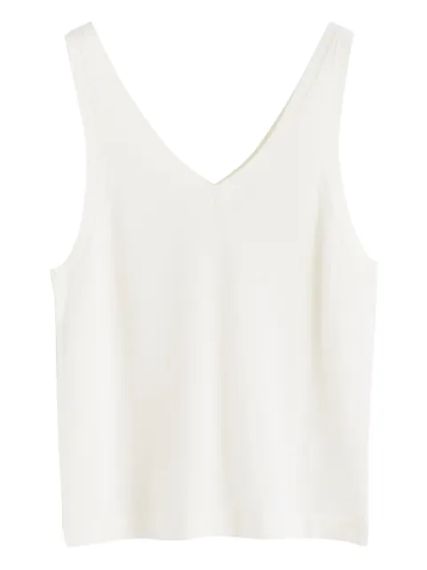 Chinti & Parker V-neck merino top White KAW2467Z