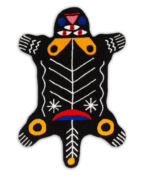 Qeeboo Oggian Kinotto M shaped rug (150cm x 96) Black 42106CHM