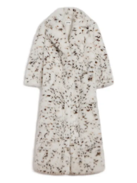 Apparis Gabrielle coat White GABRIELLESNOWLEOPARDMAXICOAT