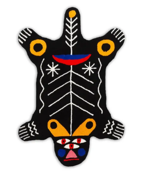 Qeeboo Kinotto shaped large rug (200cm x x128cm) Black 42106CHL