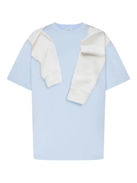 MOSCHINO JEANS Trompe-l'œil print T-shirt Blue J07053234