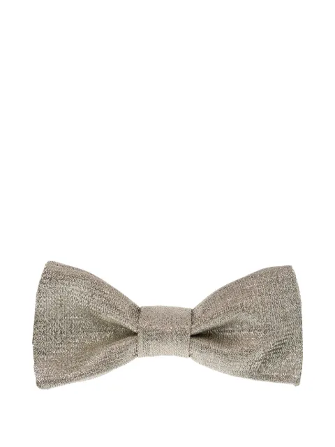 Versace metallic viscose-blend bow tie Grey 10179921A16707