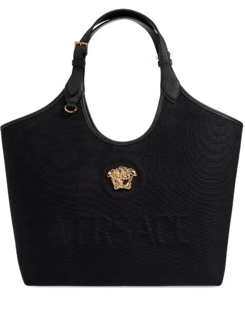 Versace Medusa-appliqué tote bag Black 10222101A03095