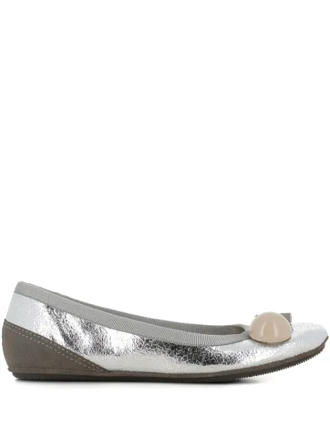 Dove Nuotano Gli Squali Becky ballet flats Silver BECKY
