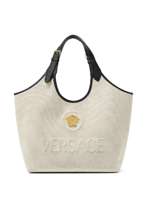Versace Medusa-emblem tote bag Neutrals 10222101A03494