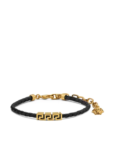 Versace Greca leather bracelet Gold 10227921A00637