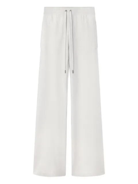 Versace wool-blend flared towel trousers Grey 10134301A10005