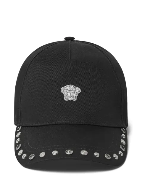 Versace embellished cotton baseball cap Black 10201881A16924