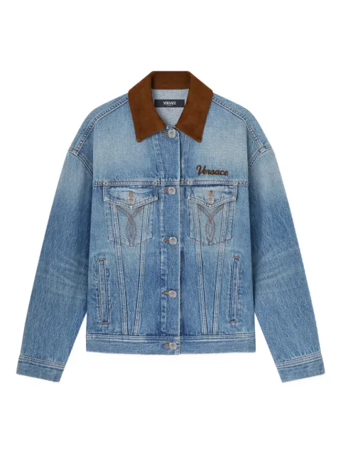 Versace denim trucker jacket Blue 10226941A16751