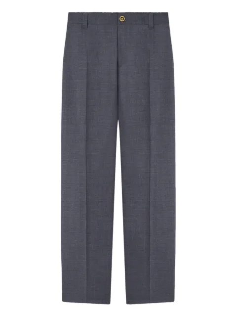 Versace micro-checked wool trousers Grey 10188961A16726