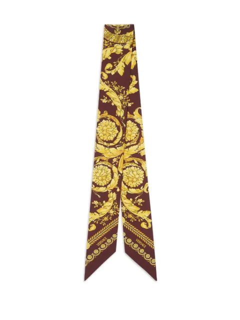 Versace printed silk twill ribbon Brown IBA00051A06723