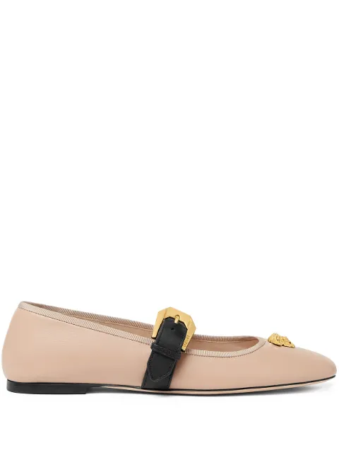 Versace La Medusa nappa ballerinas Neutrals 10217101A16243