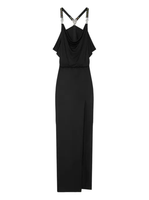 Versace studded-straps maxi dress Black 10226111A12497