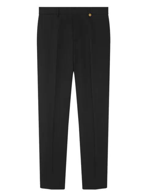 Versace wool tapered formal trousers Black 10221851A16732