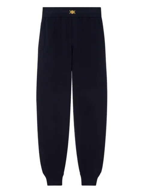 Versace cashmere-cotton knit sweatpants Blue 10187191A12912