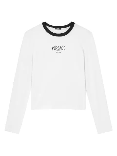 Versace stretch viscose-jersey T-Shirt White 10228871A16685