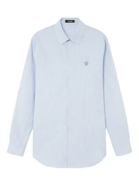 Versace striped cotton shirt Blue 10188741A16476