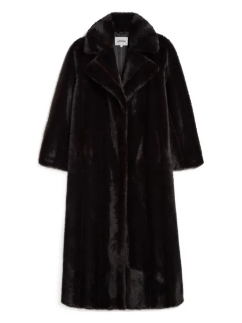 Apparis Gabrielle coat Black GABRIELLESHAVEDMINKMAXICOAT