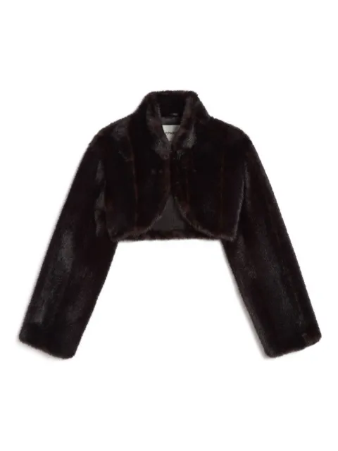 Apparis Odette cropped jacket Brown F5JC349