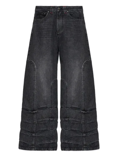 AVAVAV smoke-detailed wide-leg jeans Black F24O0902