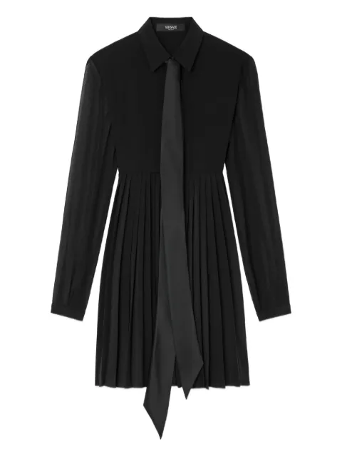 Versace mini Crêpe de Chine Lavallière dress Black 10226211A17160