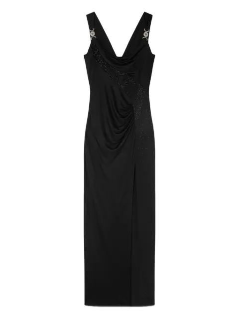 Versace Medusa '95 draped gown Black 10230591A12497