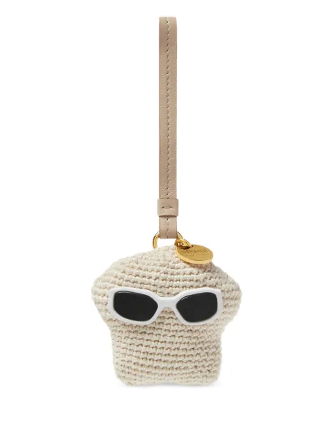 Versace Medusa fluffy crochet charm Neutrals 10187491A17011