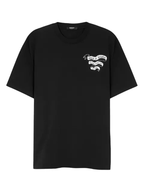Versace printed cotton-jersey regular T-shirt Black 10133021A16736