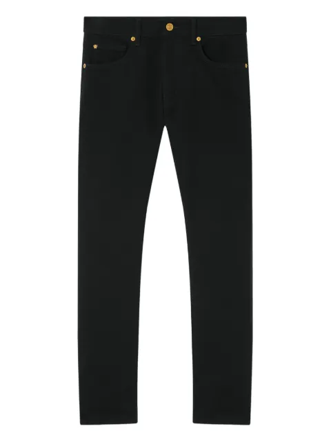 Versace embroidered slim jeans Black 10194611A16863
