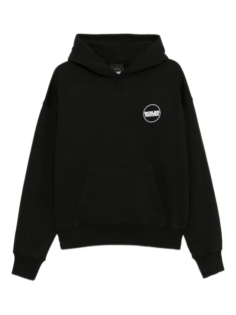 Boiler Room core hoodie Black AW25HD02BLK