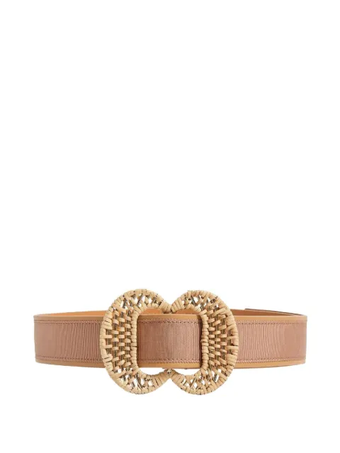 Pamela Munson woven buckle belt Neutrals R26BT000NAT