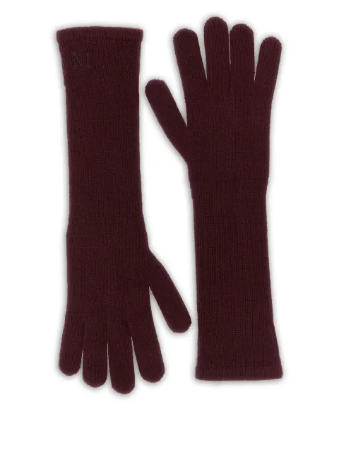 Max Mara logo gloves Red 2524566012600