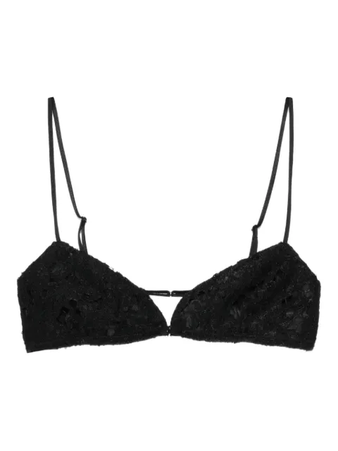 Ludovic de Saint Sernin lace-trim bra Black AW25TP056WLACE0002