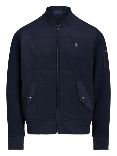 Polo Ralph Lauren panel-design zip-fastening bomber jacket Blue 710971530