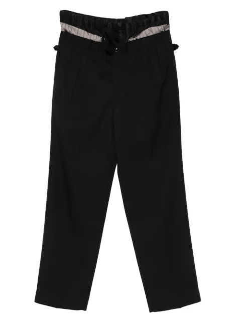 Maison Margiela Pleated tie trousers Black S50KA0705M35693