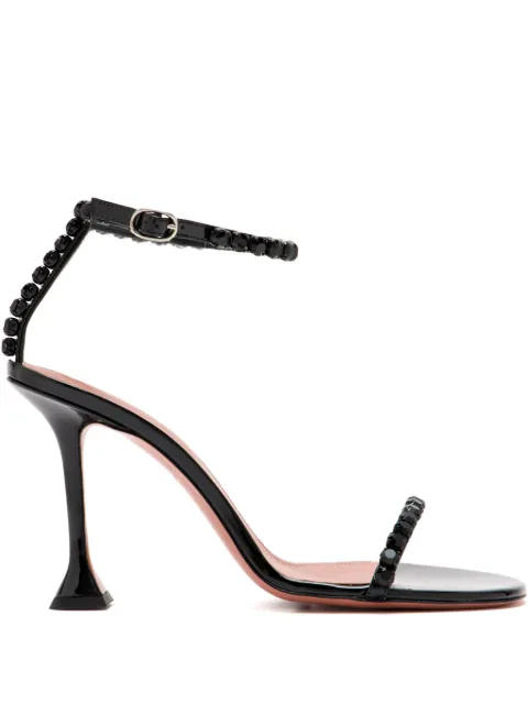 Amina Muaddi Gigi crystal-embellished sandals Black 15S365692GIG