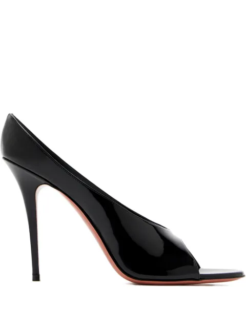 Amina Muaddi Anok patent sandals Black 10S343823ALE