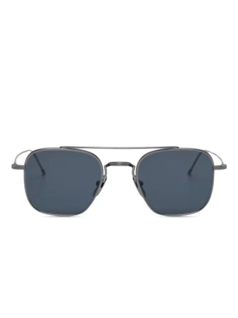 Thom Browne Eyewear pilot-frame titanium sunglasses Grey UES907AG0001