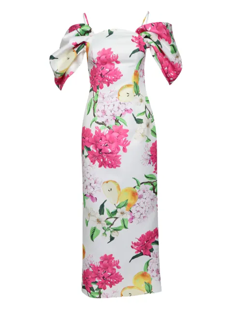 Leo Lin Arabella floral maxi dress White LLRE260191